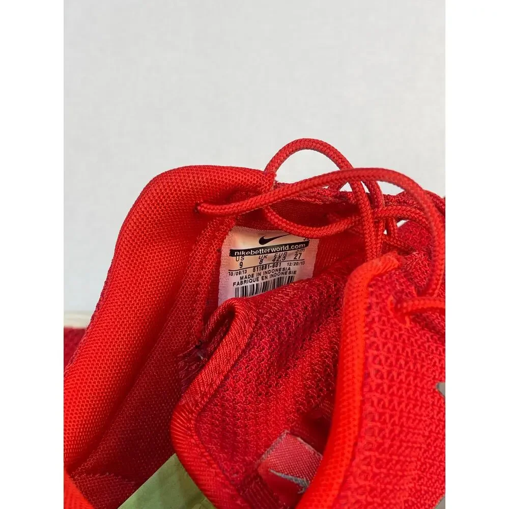 Nike Roshe One Mens Size 9 Sport Red Grey White Mesh Iconic Running Shoes